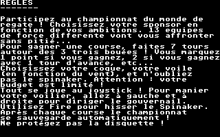 Régates atari screenshot